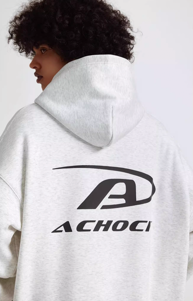 Achock Basic Logo Zipper Hoodie