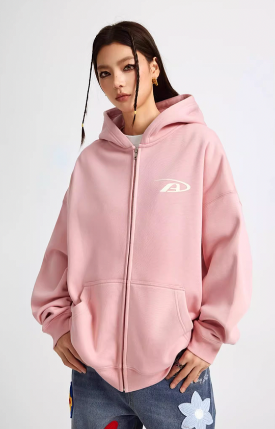 Achock Basic Logo Zipper Hoodie | Face 3 Face