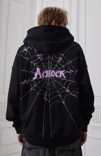 Achock Spider Web Foam Hoodie