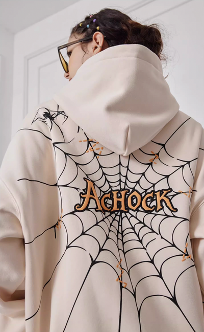 Achock Spider Web Foam Hoodie