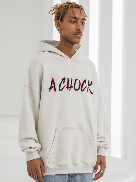Achock Multicolor Logo Embroidery Hoodie