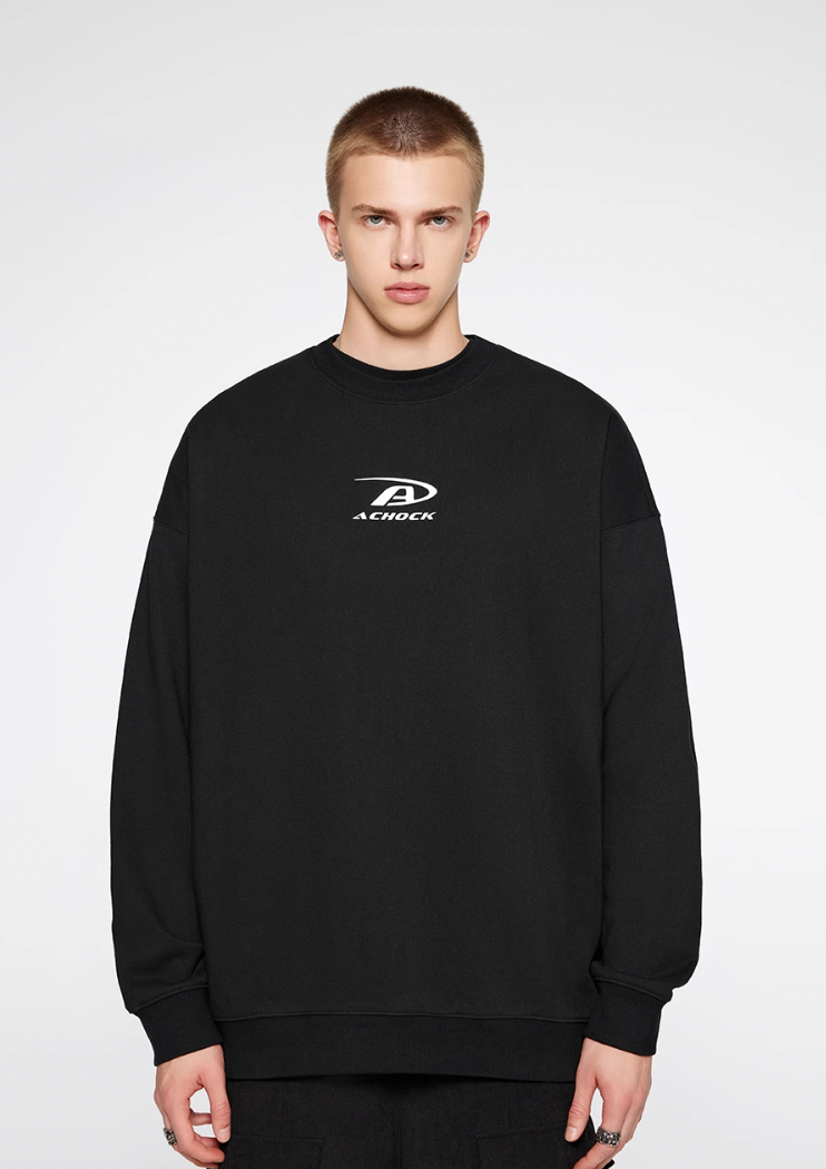 Achock Basic Logo Print Sweatshirt | Face 3 Face