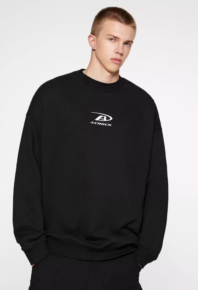 Achock Basic Logo Print Sweatshirt | Face 3 Face