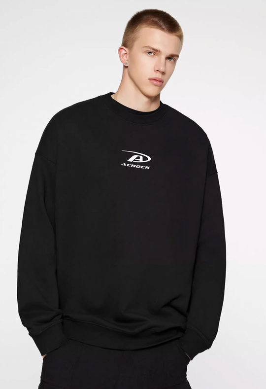 Achock Basic Logo Print Sweatshirt | Face 3 Face