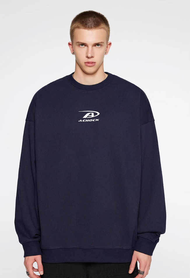 Achock Basic Logo Print Sweatshirt | Face 3 Face