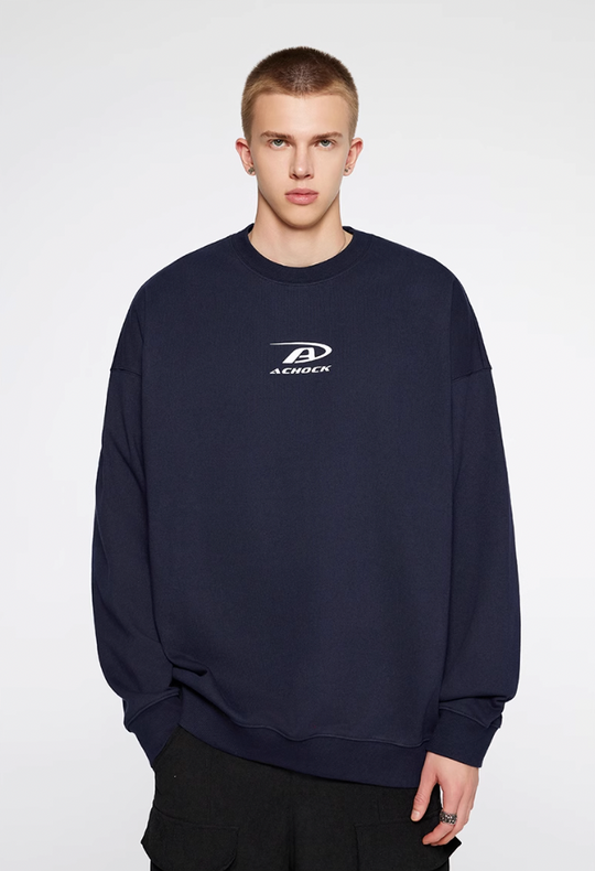 Achock Basic Logo Print Sweatshirt | Face 3 Face