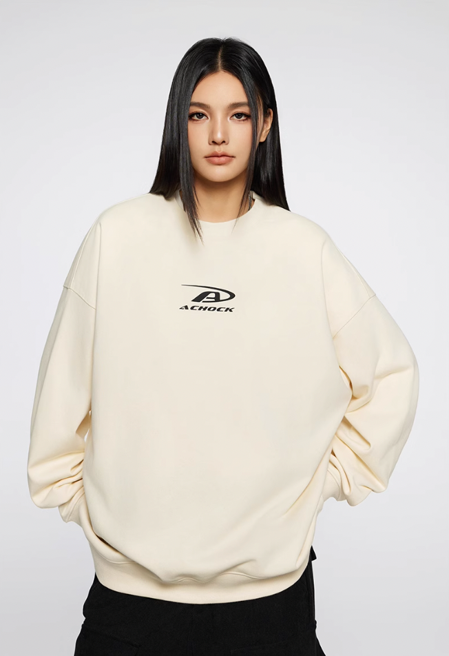 Achock Basic Logo Print Sweatshirt | Face 3 Face