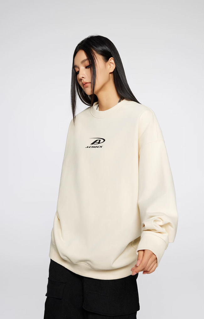 Achock Basic Logo Print Sweatshirt | Face 3 Face