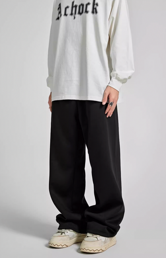 Achock Logo Embroidery Basic Sports Sweat Pants