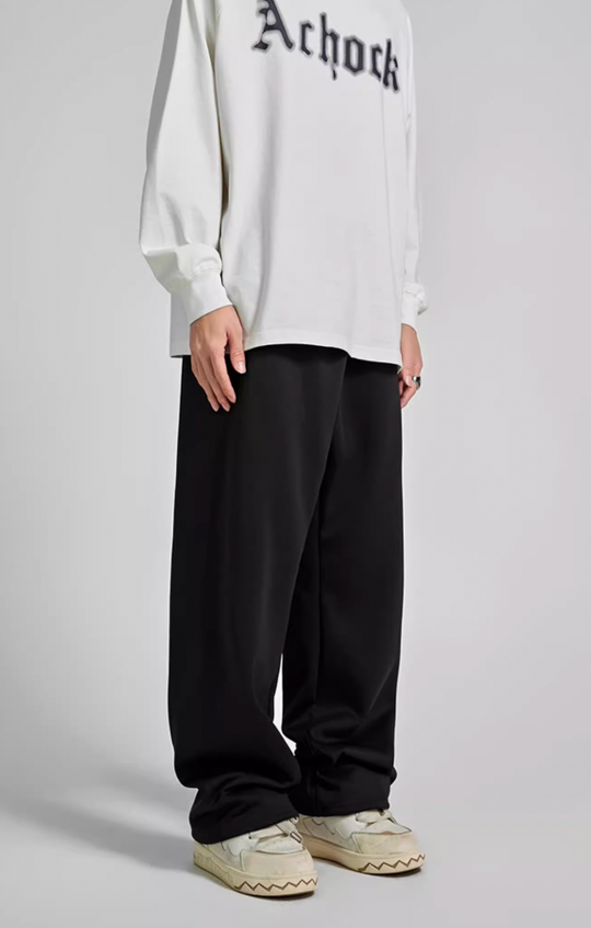 Achock Logo Embroidery Basic Sports Sweat Pants