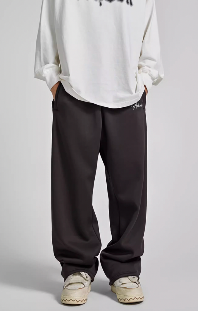 Achock Logo Embroidery Basic Sports Sweat Pants