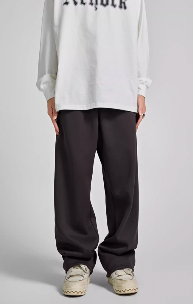 Achock Logo Embroidery Basic Sports Sweat Pants