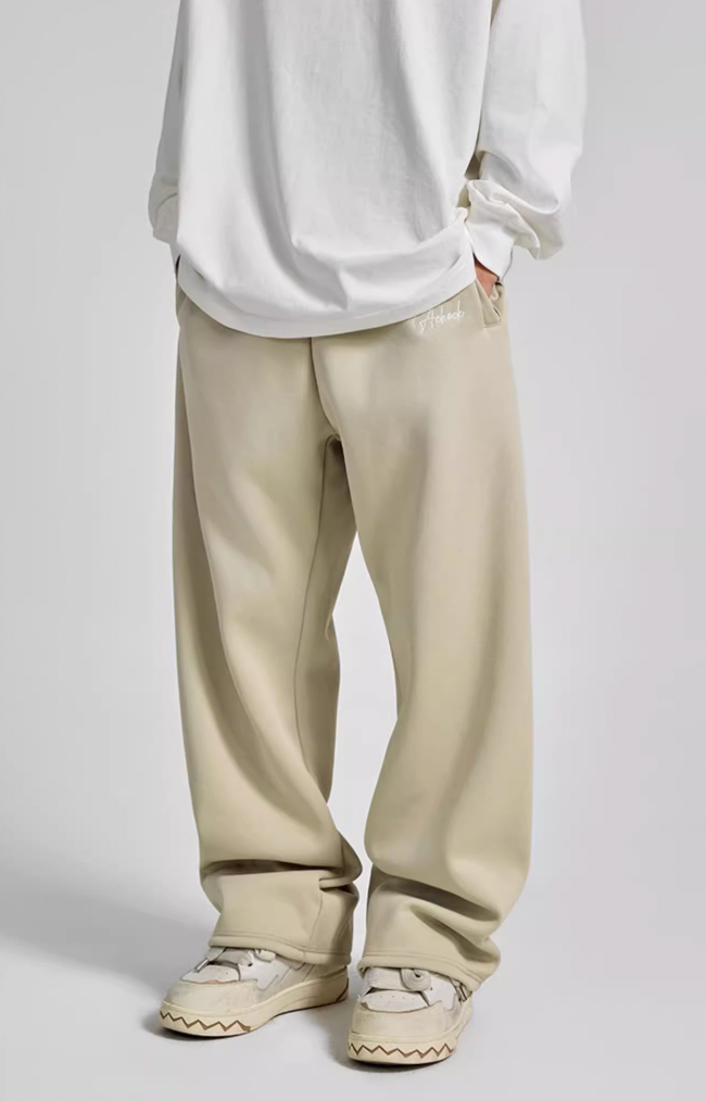 Achock Logo Embroidery Basic Sports Sweat Pants