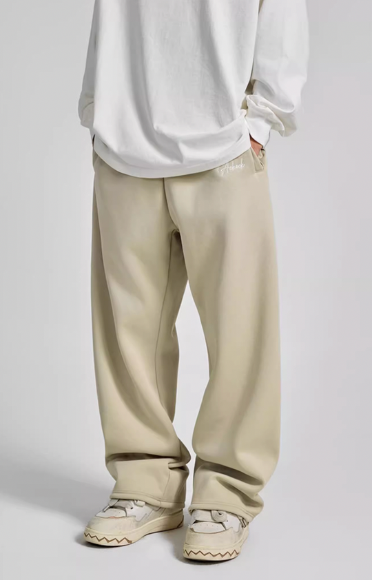 Achock Logo Embroidery Basic Sports Sweat Pants