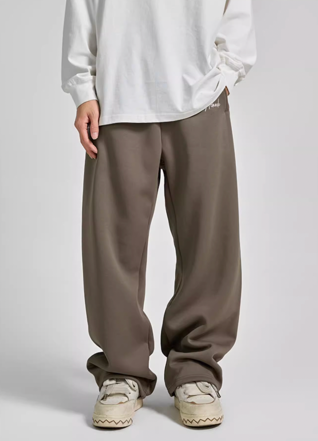 Achock Logo Embroidery Basic Sports Sweat Pants