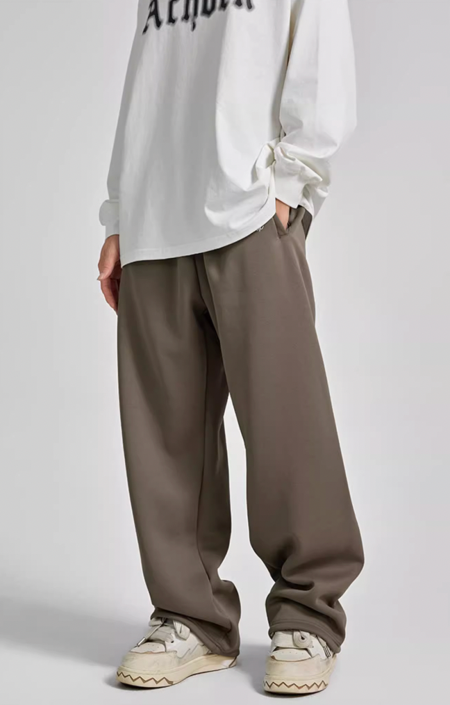 Achock Logo Embroidery Basic Sports Sweat Pants