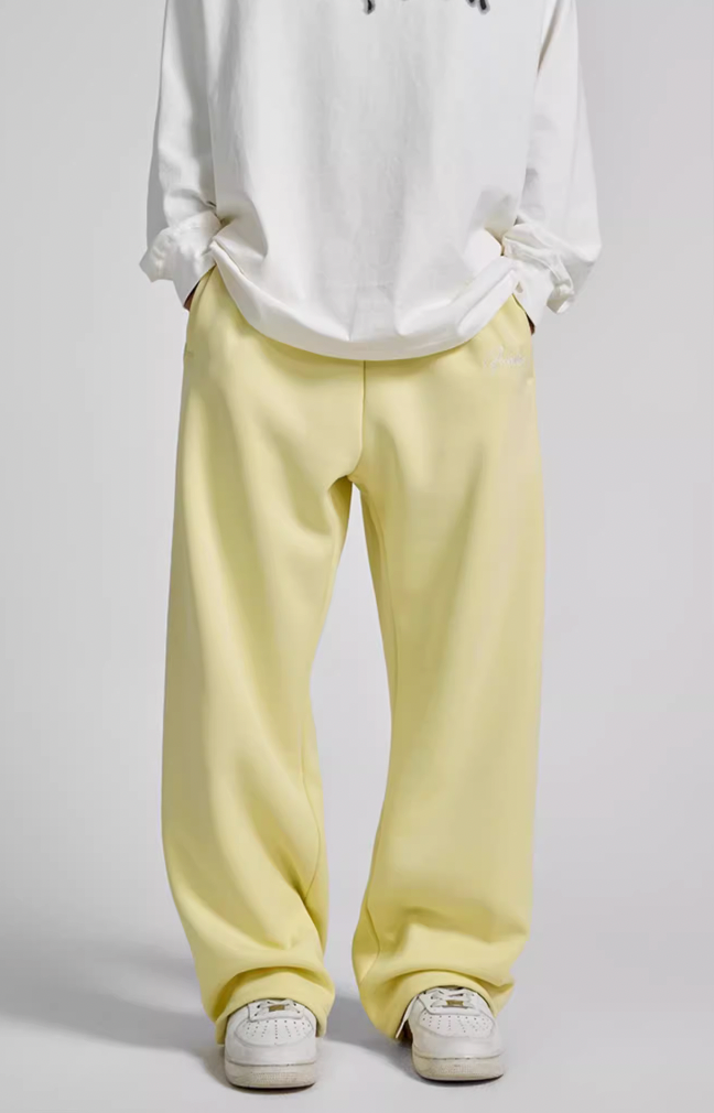 Achock Logo Embroidery Basic Sports Sweat Pants