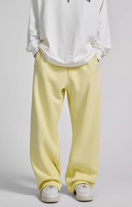 Achock Logo Embroidery Basic Sports Sweat Pants