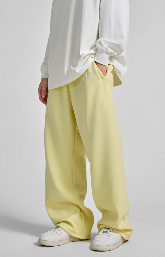 Achock Logo Embroidery Basic Sports Sweat Pants