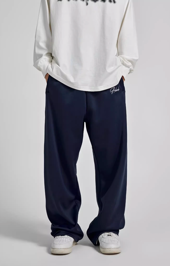 Achock Logo Embroidery Basic Sports Sweat Pants