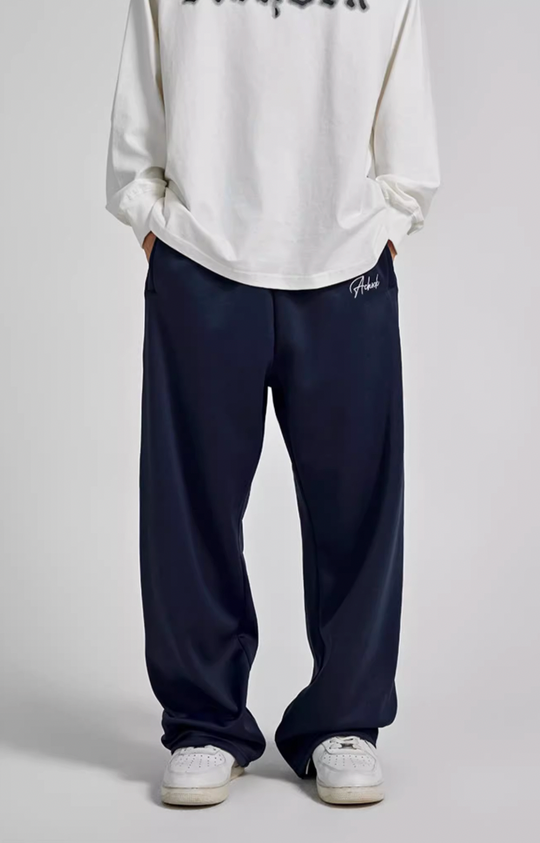 Achock Logo Embroidery Basic Sports Sweat Pants