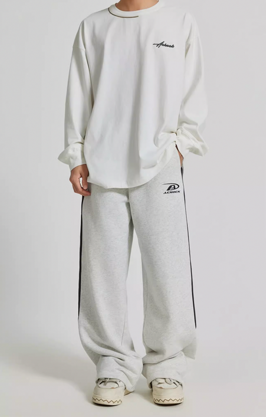 Achock Striped Patchwork Sweat Pants