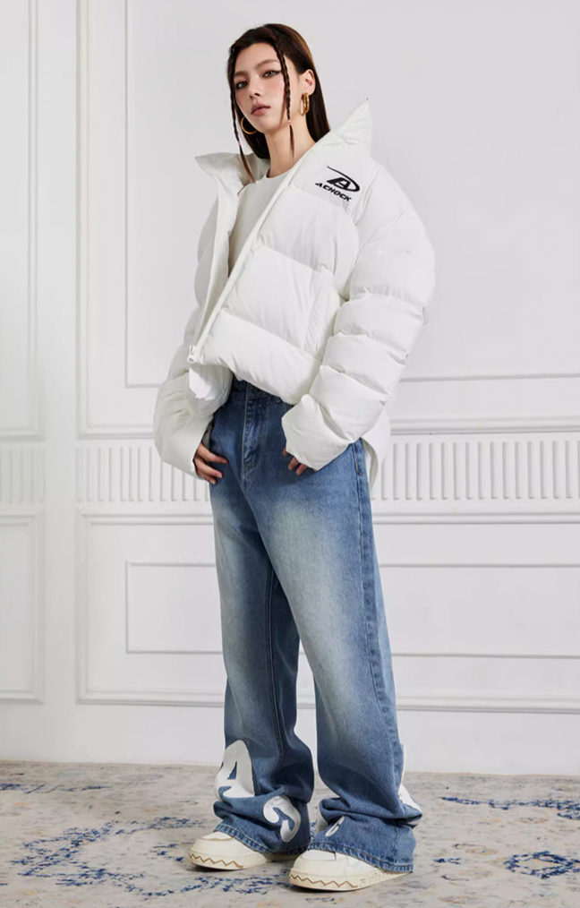 Achock Heavy Embroidered Micro Flare Denim Jeans | Face 3 Face