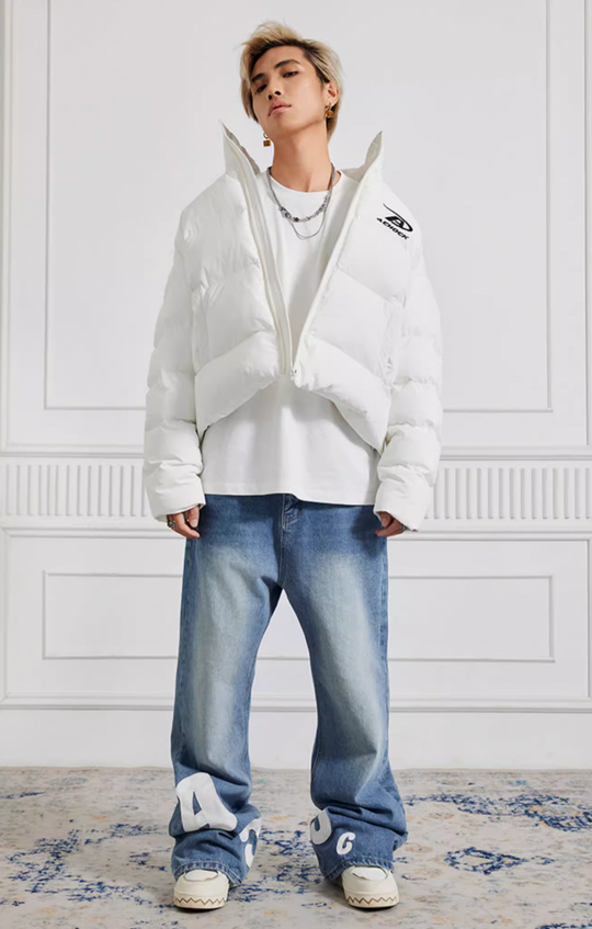 Achock Heavy Embroidered Micro Flare Denim Jeans | Face 3 Face