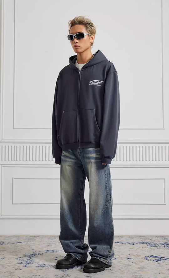 Achock  Washed Straight Wide Leg Denim Jeans | Face 3 Face