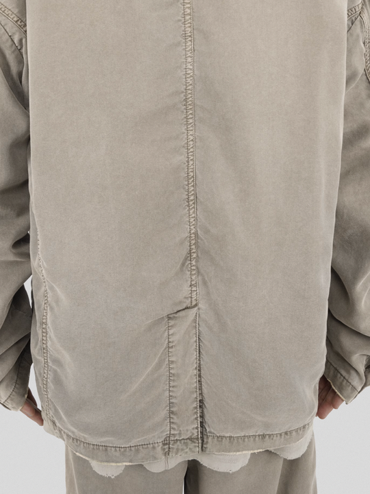 UNDERWATER Distressed 3D Cut Patch Pocket Suit Jacket