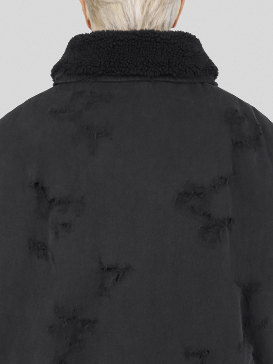 UNDERWATER Washed Destroyed Padded B-15 Jacket