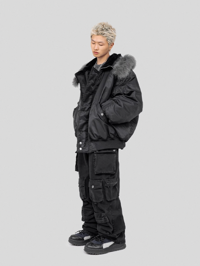 UNDERWATER  N-2B Waterproof Nylon Bomber Jacket