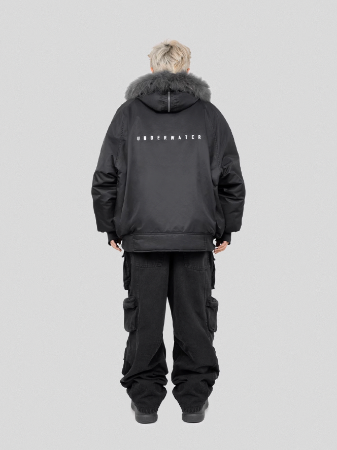 UNDERWATER  N-2B Waterproof Nylon Bomber Jacket