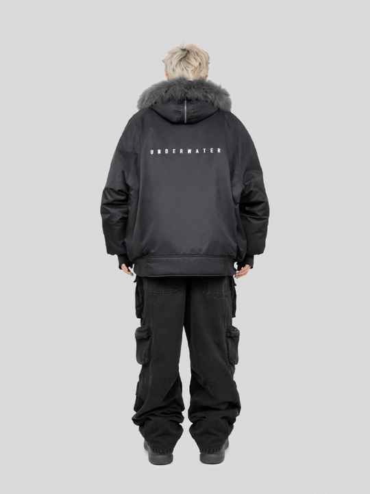 UNDERWATER  N-2B Waterproof Nylon Bomber Jacket