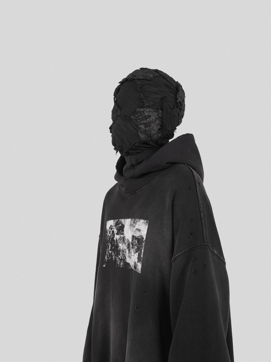 UNDERWATER The Deluge Printed Faded Hoodie