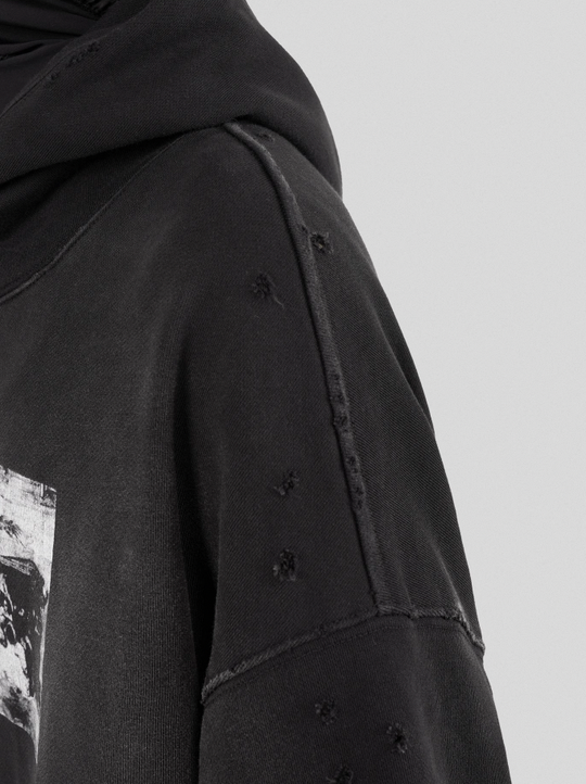 UNDERWATER The Deluge Printed Faded Hoodie