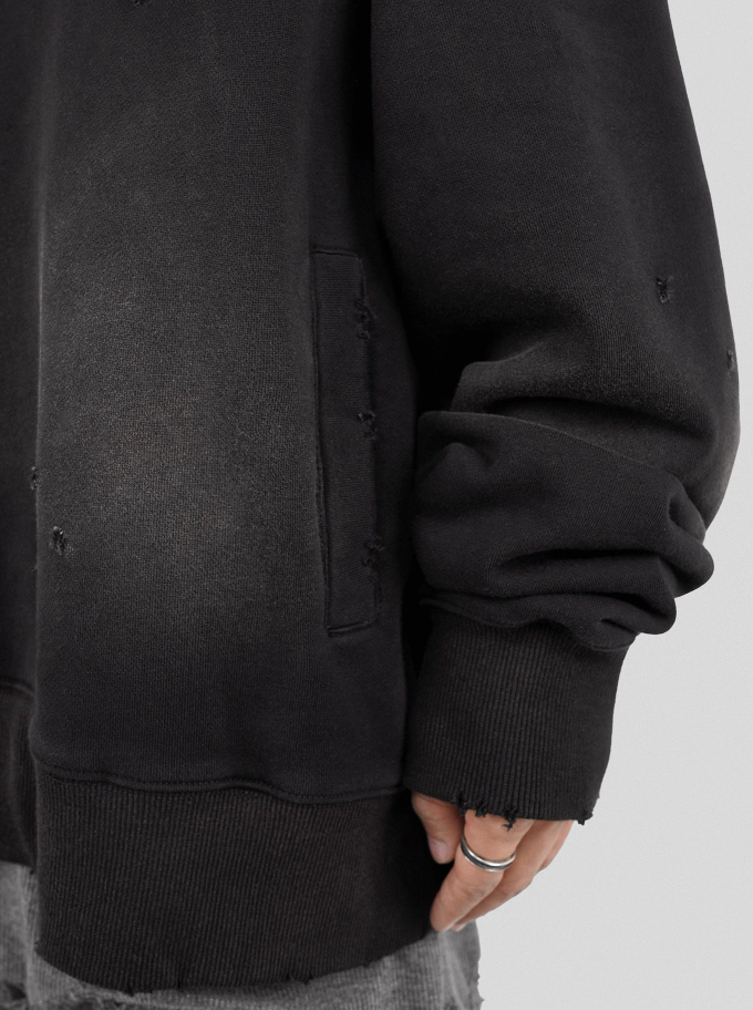 UNDERWATER The Deluge Printed Faded Hoodie