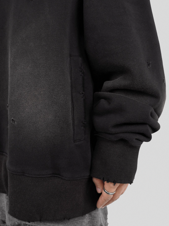 UNDERWATER The Deluge Printed Faded Hoodie