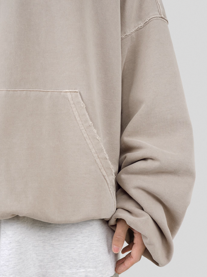 UNDERWATER Batik Elevated Half Zip Embroidery Hoodie