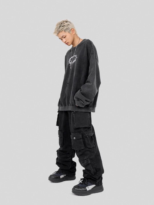 UNDERWATER Wormhole Destruction Thorns Printed Sweatshirt