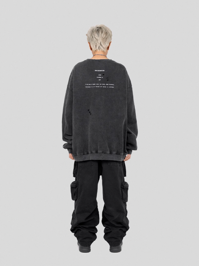 UNDERWATER Wormhole Destruction Thorns Printed Sweatshirt