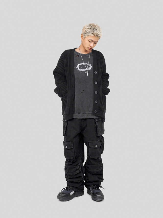 UNDERWATER Wormhole Destruction Thorns Printed Sweatshirt