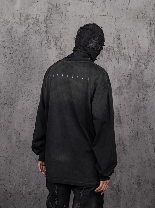 UNDERWATER Destruction Dark Printed Long Sleeve Tee