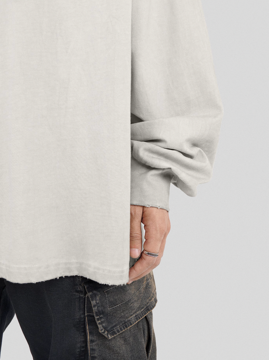 UNDERWATER Destroyed Pockets Long Sleeve Tee