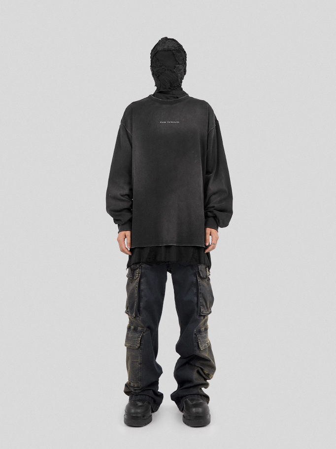 UNDERWATER Light Shadow Printed Long Sleeve Tee