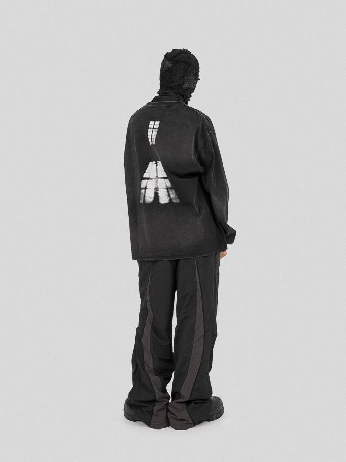 UNDERWATER Light Shadow Printed Long Sleeve Tee