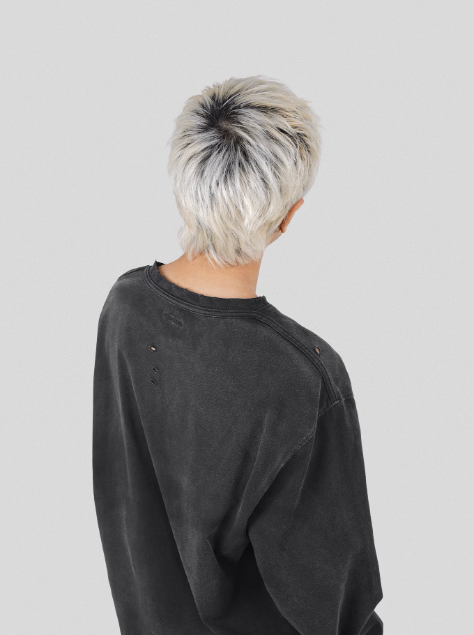 UNDERWATER Wormhole Destruction ALIVE Printed Long Sleeve Tee