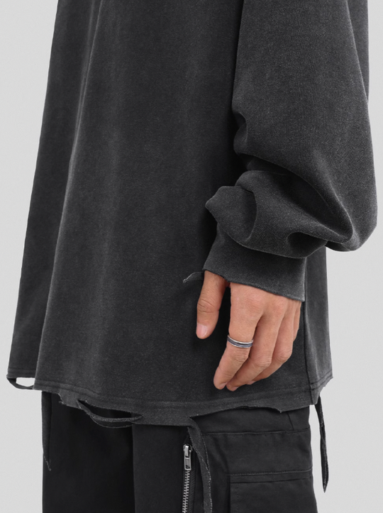 UNDERWATER Cemetery Printed Long Sleeve Tee