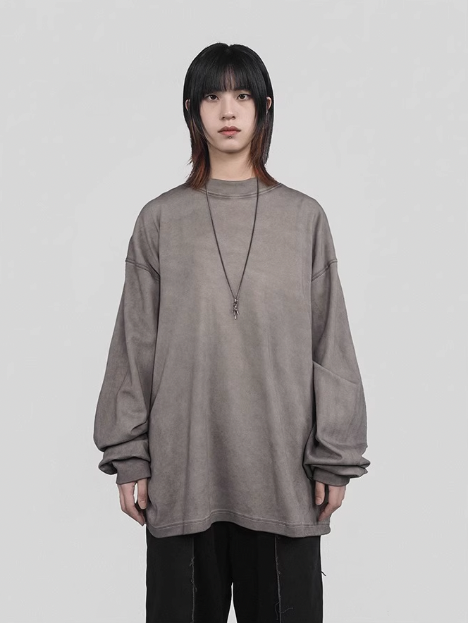 UNDERWATER Crucifix Cross Printed Long Sleeve Tee