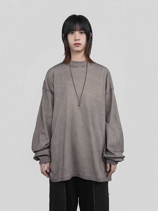 UNDERWATER Crucifix Cross Printed Long Sleeve Tee